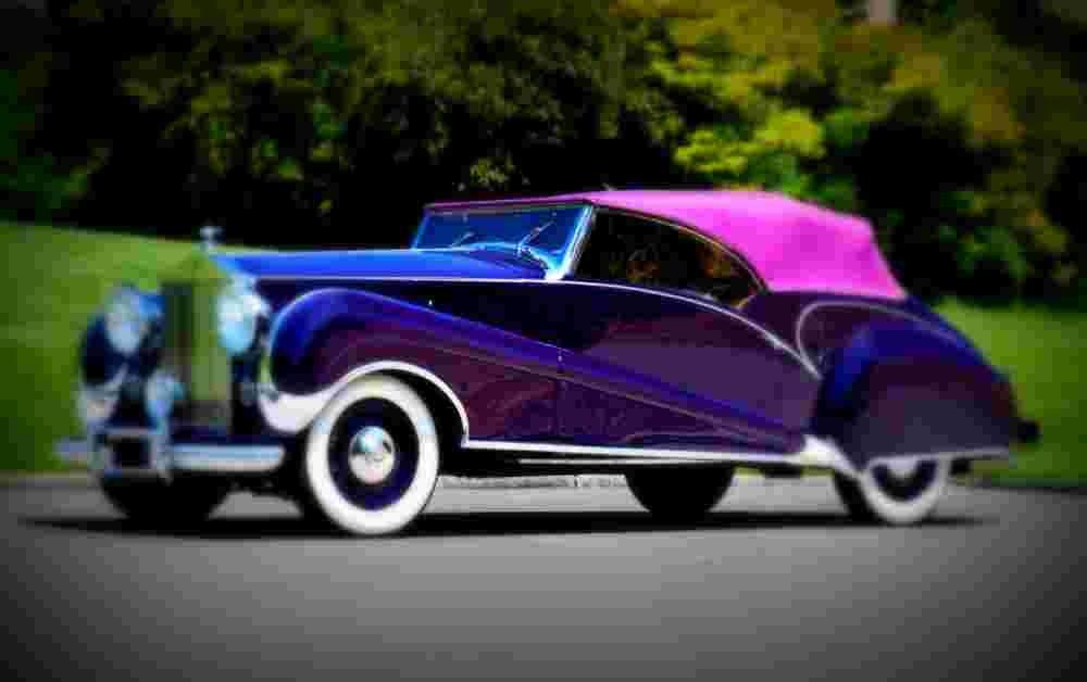 1947 Rolls Royce Silver Wraith Convertible Inskip A4 Photo Print