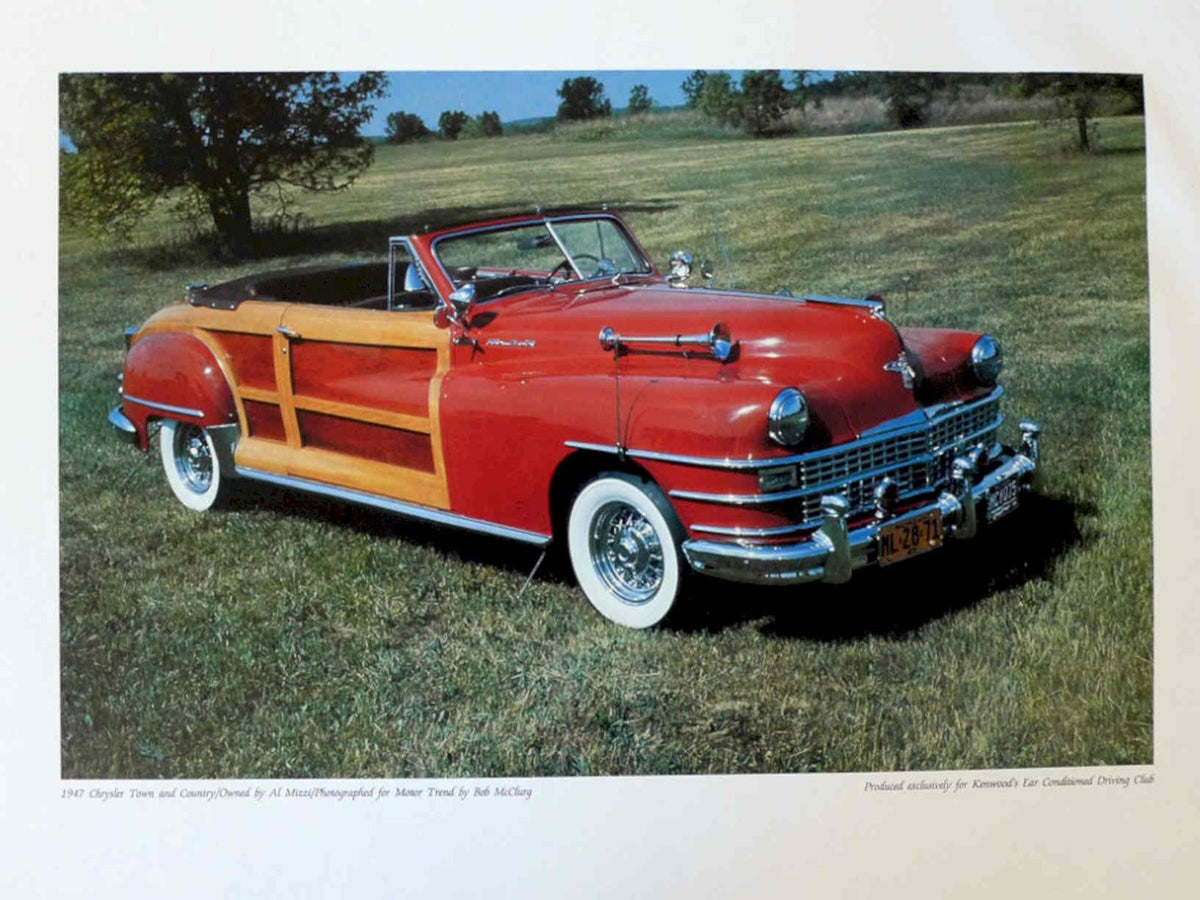 1947 Town Country Vintage Retro Advert Poster A4 Photo Print
