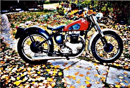 1947 bsa a7 motorbike A4 Photo Print