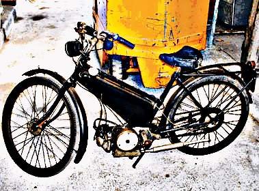 1947 new hudson autocycle motorbike A4 Photo Print