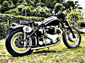 1948 Bsa A7 motorbike A4 Photo Print