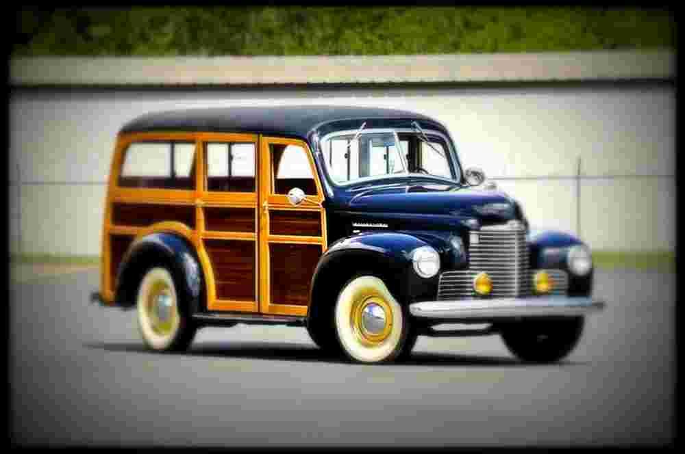 1948 international kb woody wagon A4 Photo Print
