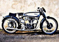 1948 manx motorbike A4 Photo Print