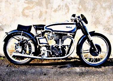 1948 manx motorbike A4 Photo Print