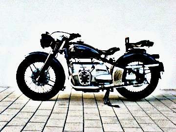 1949 Condor A580 motorbike A4 Photo Print