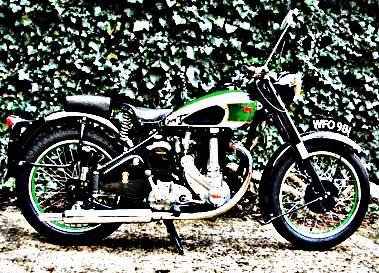 1949 b31 motorbike A4 Photo Print