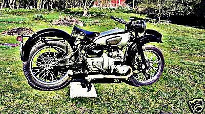 1949 douglas mk3 motorbike A4 Photo Print
