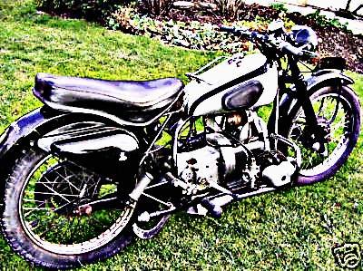 1949 douglas motorbike A4 Photo Print