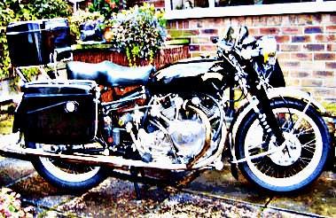1949 vincent motorbike A4 Photo Print
