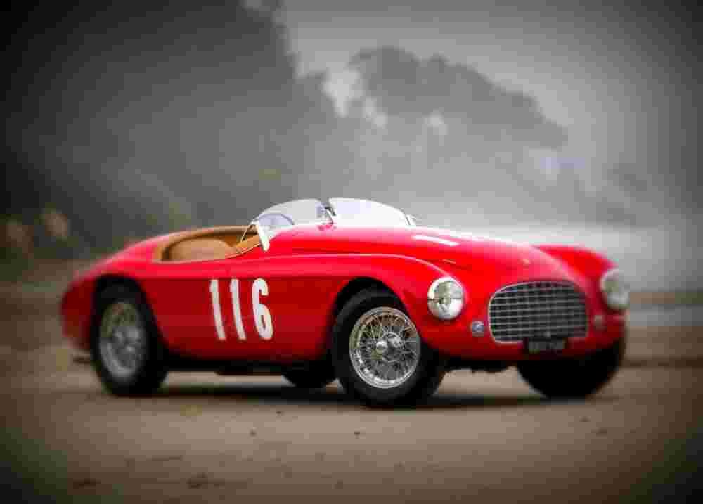 1950 Ferrari 166 MM Barchetta Touring A4 Photo Print