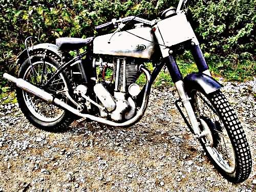 1950 Norton 500T motorbike A4 Photo Print