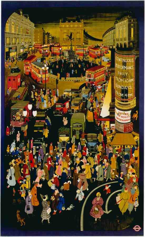 1950 Winter London London Advert A4 Photo Print