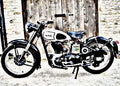 1950 es2 motorbike A4 Photo Print