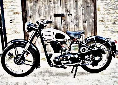 1950 es2 motorbike A4 Photo Print