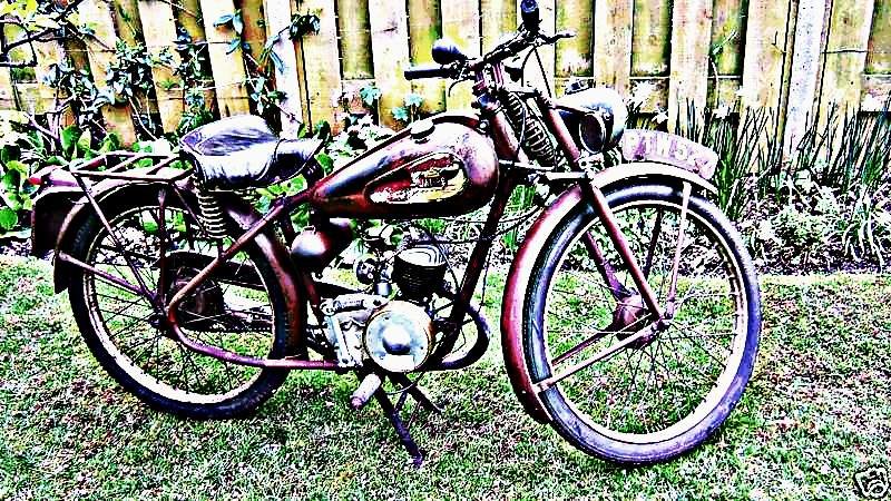 1950 james comet motorbike A4 Photo Print