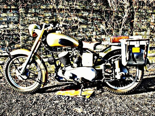 1950 sarolea motorbike A4 Photo Print
