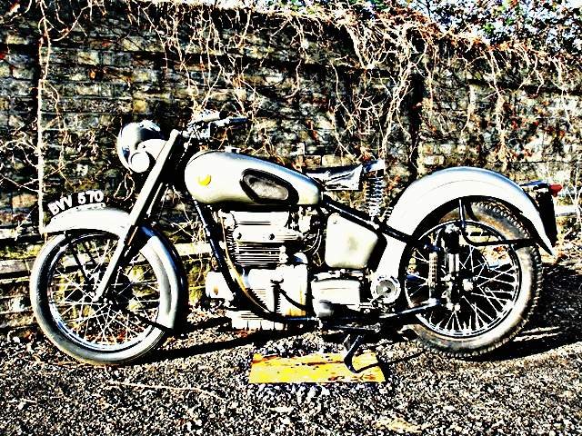 1950 sunbeam s8 500 motorbike A4 Photo Print