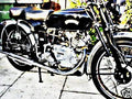 1950 vincent comet motorbike A4 Photo Print