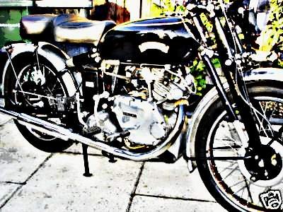 1950 vincent comet motorbike A4 Photo Print