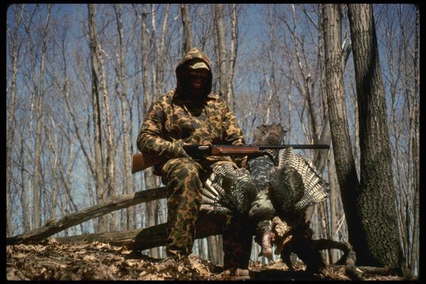 195003 Successful Turkey Hunter With His Trophy Gobbler A4 Photo Print