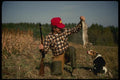 195009 Successful Rabbit Hunter And Beagle A4 Photo Print