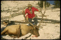 195011 Hunter With Trophy Elk A4 Photo Print