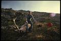 195013 Hunter With Big Osborn Caribou In Northern B.C. A4 Photo Print