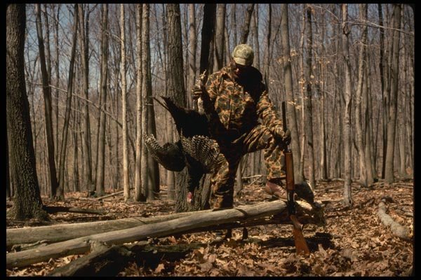 195060 Successful Turkey Hunter With Trophy Gobbler A4 Photo Print
