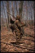195063 Successful Turkey Hunter With Trophy Gobbler A4 Photo Print
