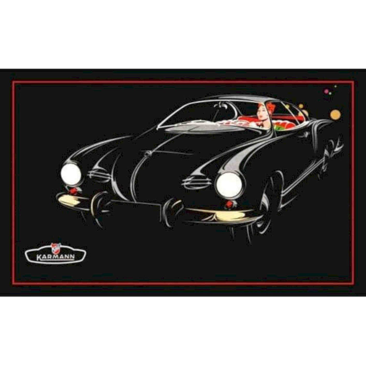 1950s Volkswagon Karmann Ghia Automobile Car Advertisment Re Vintage Retro Adve
