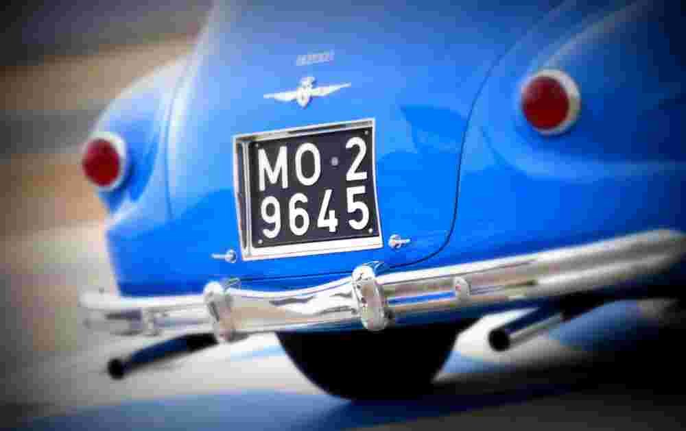 1951 ferrari 212 inter rear A4 Photo Print