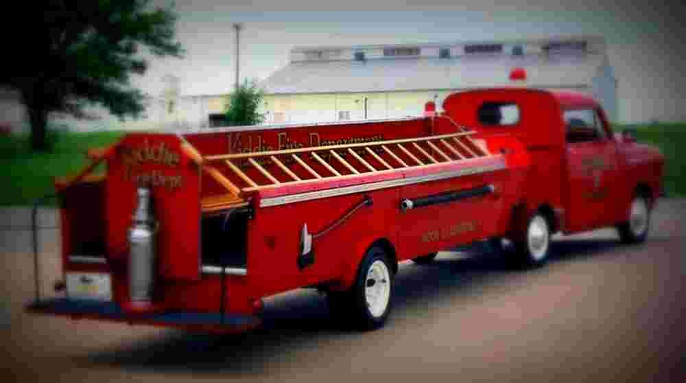 1952 Crosley CD Fire Truck rear A4 Photo Print