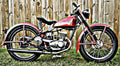1952 Harley 125 motorbike A4 Photo Print
