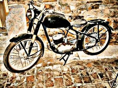 1952 Manet motorbike A4 Photo Print