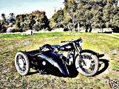 1952 Universal B50 motorbike A4 Photo Print