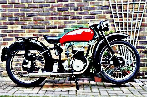 1952 alycon motorbike A4 Photo Print