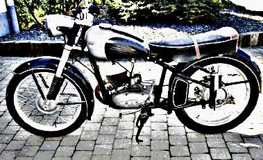 1952 express motorbike A4 Photo Print