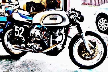 1952 manx 40m motorbike A4 Photo Print