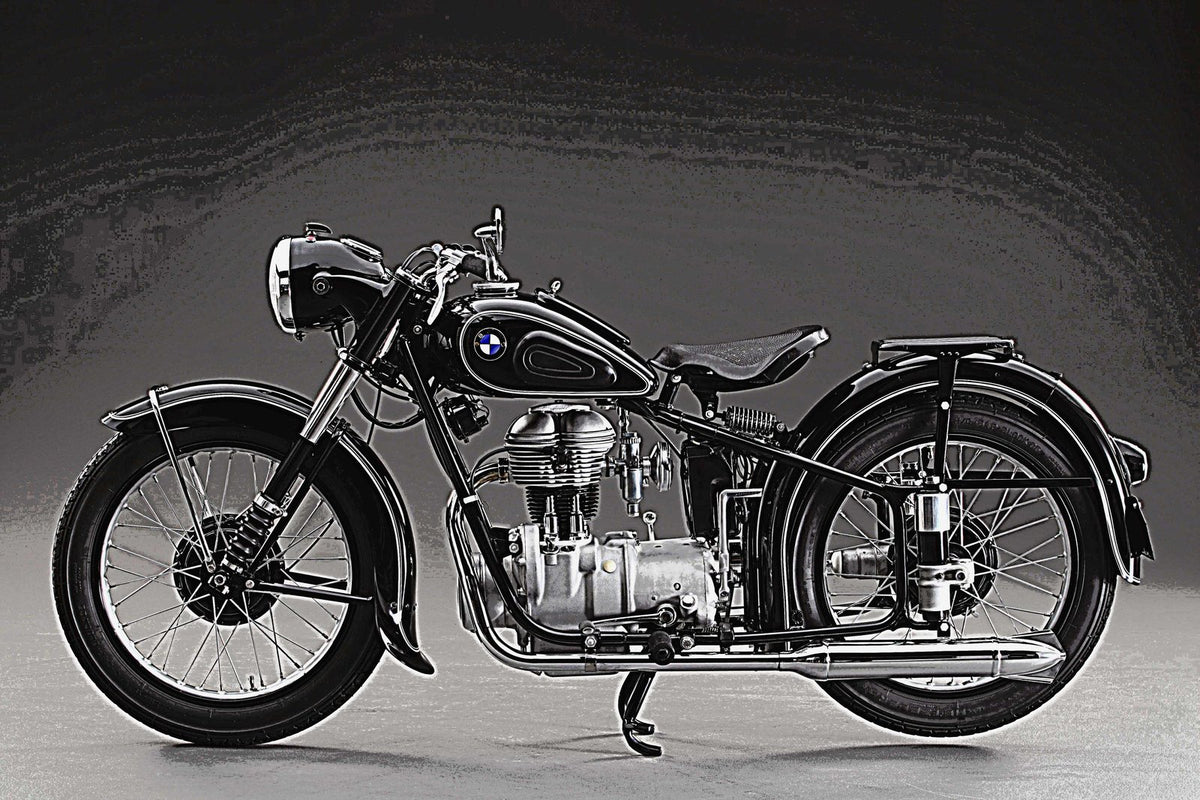 1953 BMW R25 motorbike A4 Photo Print