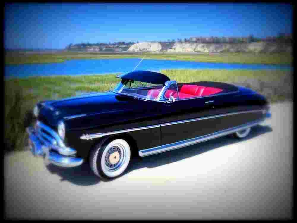 1953 Hudson Hornet Twin H Convertible A4 Photo Print
