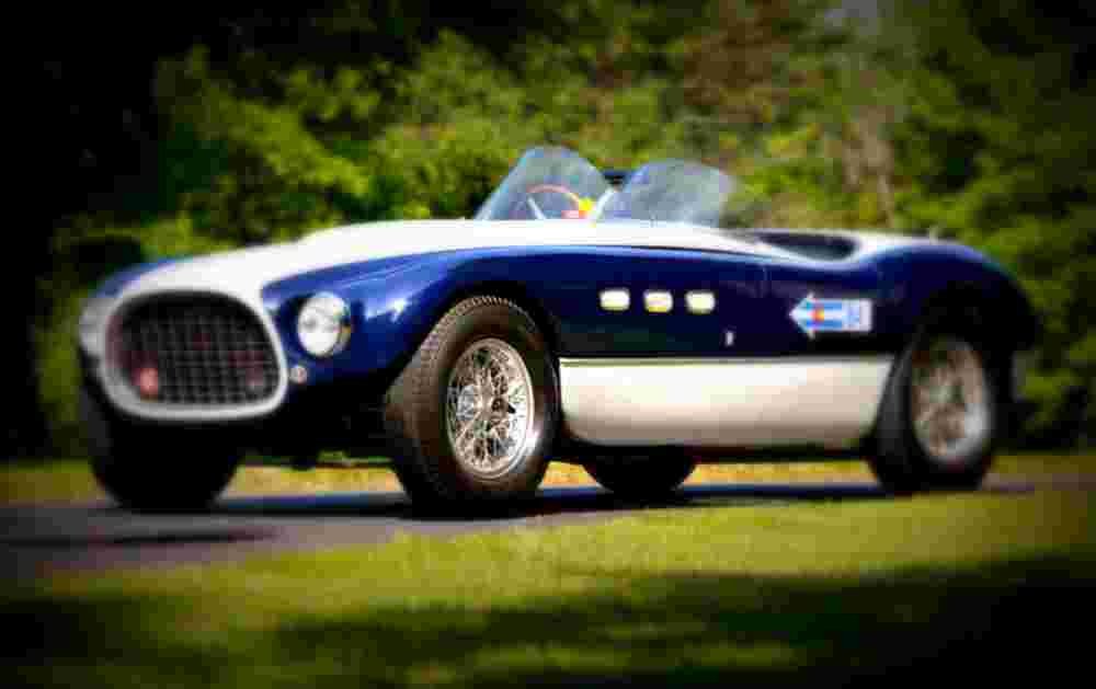 1953 ferrari 340 mm spider vignale A4 Photo Print