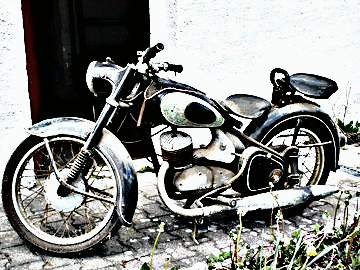 1954 Dkw Rt175 motorbike A4 Photo Print