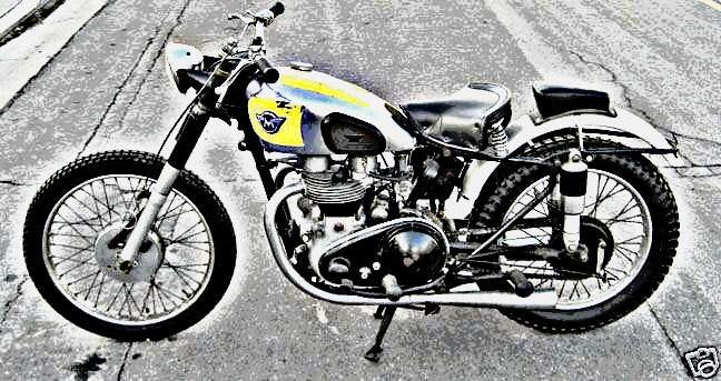 1954 Matchless G9B motorbike A4 Photo Print