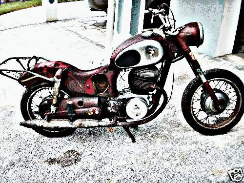 1954 Puch Sgs motorbike A4 Photo Print