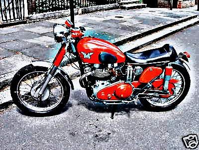1954 matchless g9 motorbike A4 Photo Print