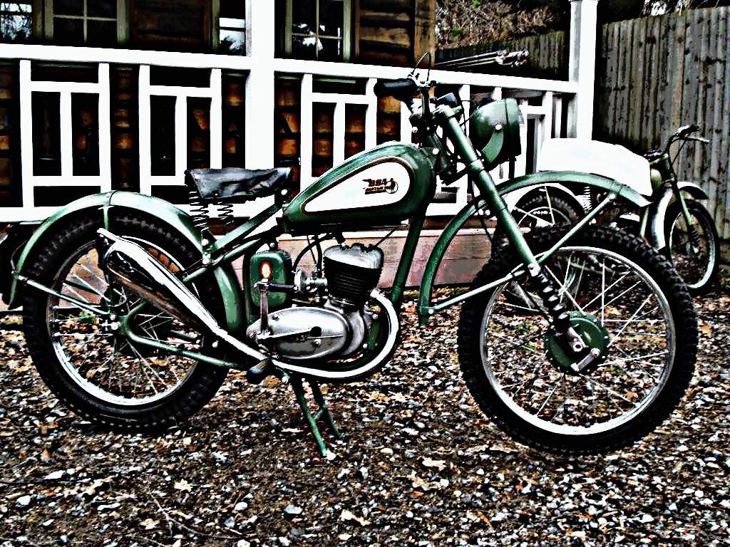 1954 ridid motorbike A4 Photo Print