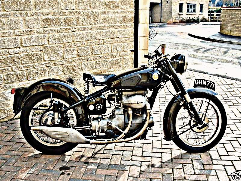 1954 s8 motorbike A4 Photo Print