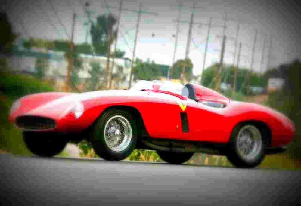 1955 Ferrari 750 Monza Spider Scaglietti A4 Photo Print