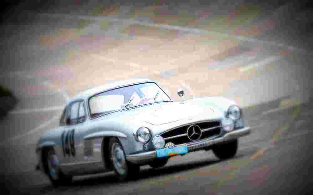 1955 Mercedes Benz 300SL Race Car A4 Photo Print