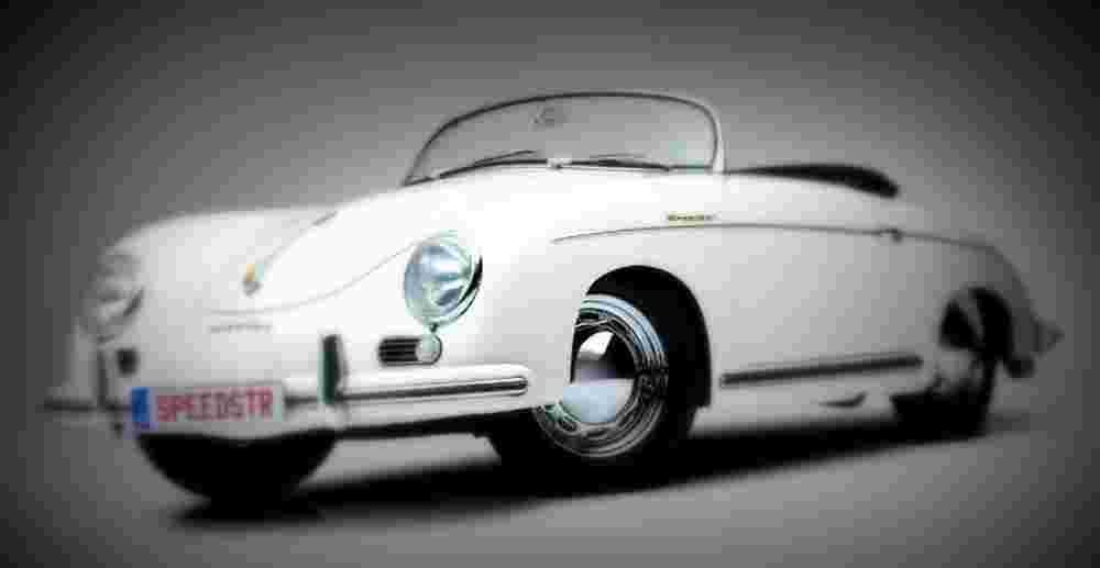 1955 Porsche 356 Pre A 1600 Speedster A4 Photo Print